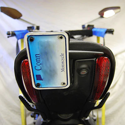 Ducati Diavel 2 Position Fender Eliminator Kit for 2010-2019 Models - Motorcycle Tail Tidy & License Plate Relocator for Improved Aesthetics & Rear Visibility