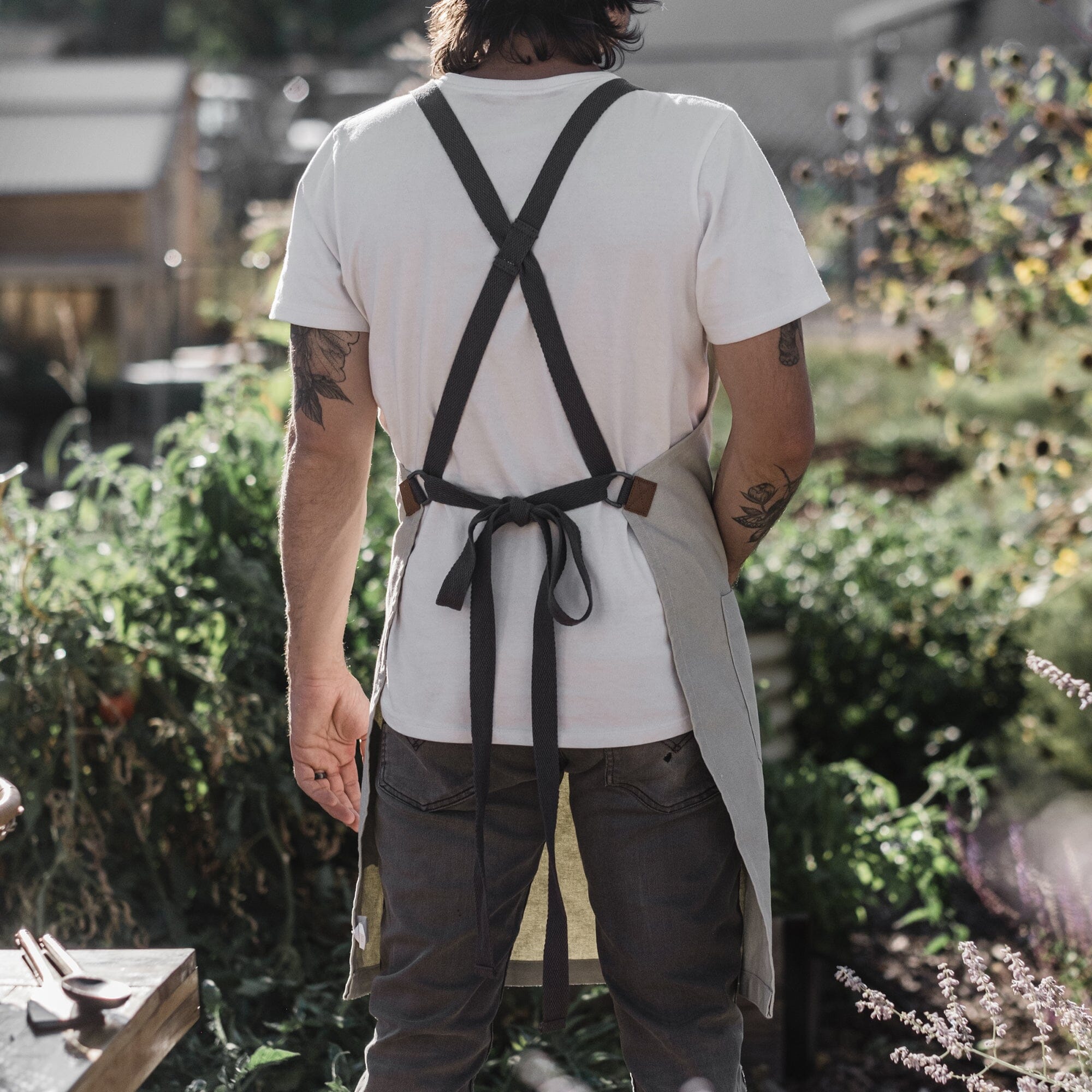 Premium BBQ Grilling Apron for Chefs - Heavy Duty, Heat Resistant & Adjustable - Perfect for Outdoor Cooking, Backyard Grilling & Camping