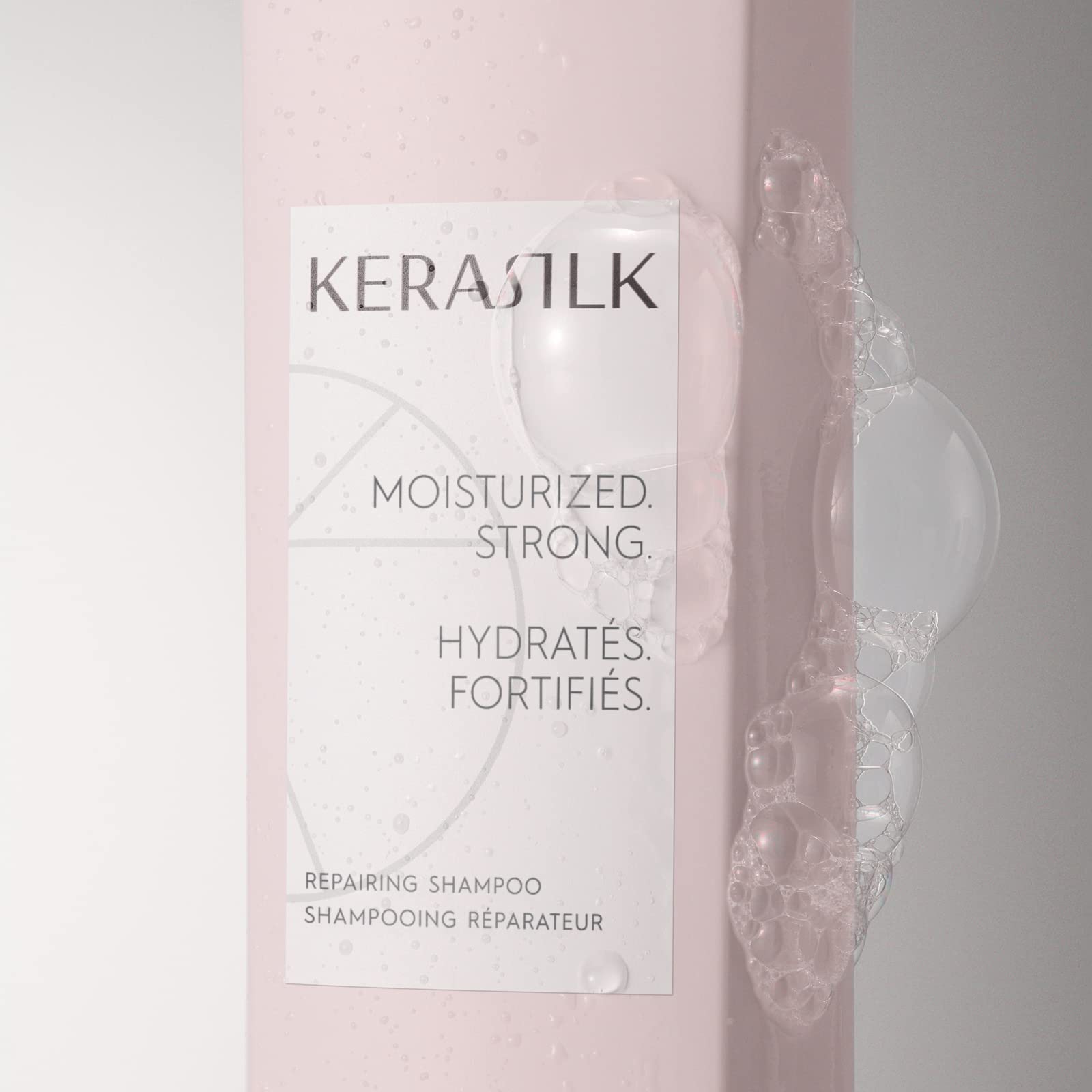 KERASILK Repairing Shampoo for Damaged Hair - Sulfate Free, Keratin Infused Hair Treatment - Restores Shine & Strength - Perfect for Dry, Frizzy & Color Treated Hair