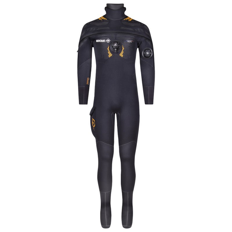 Beuchat Iceberg Pro Dry 4mm Wetsuit for Scuba Diving & Spearfishing - Cold Water Diving Gear for Men & Women
