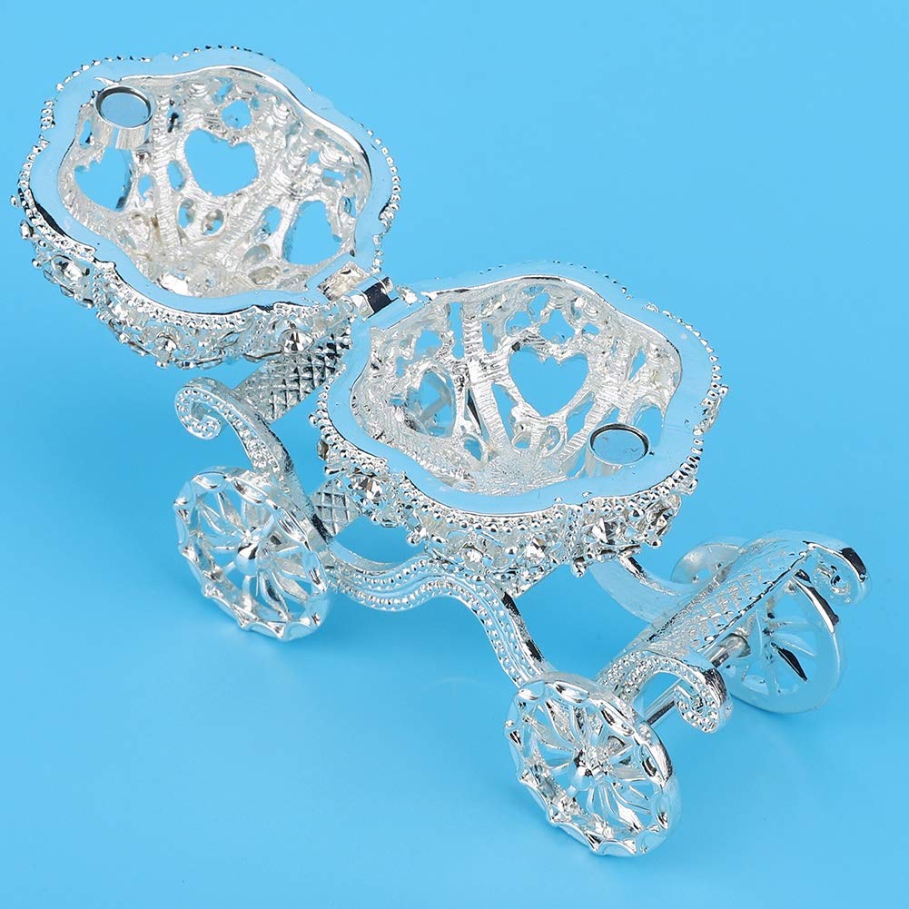 Sparkling Rhinestone Crystal Pumpkin Carriage Jewelry Box - Elegant Trinket Storage, Gift & Collectible Display for Necklaces, Rings & Earrings - Perfect for Home Decor, Wedding Favors & Disney Princess Theme Parties