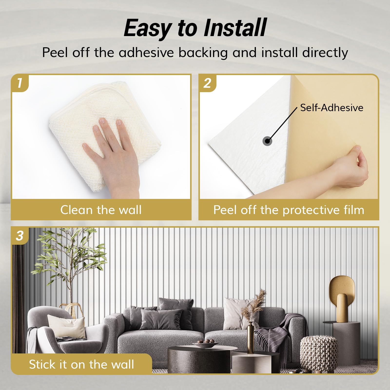 TONOR 8-Pack Large Self-Adhesive Acoustic Panels 47.2