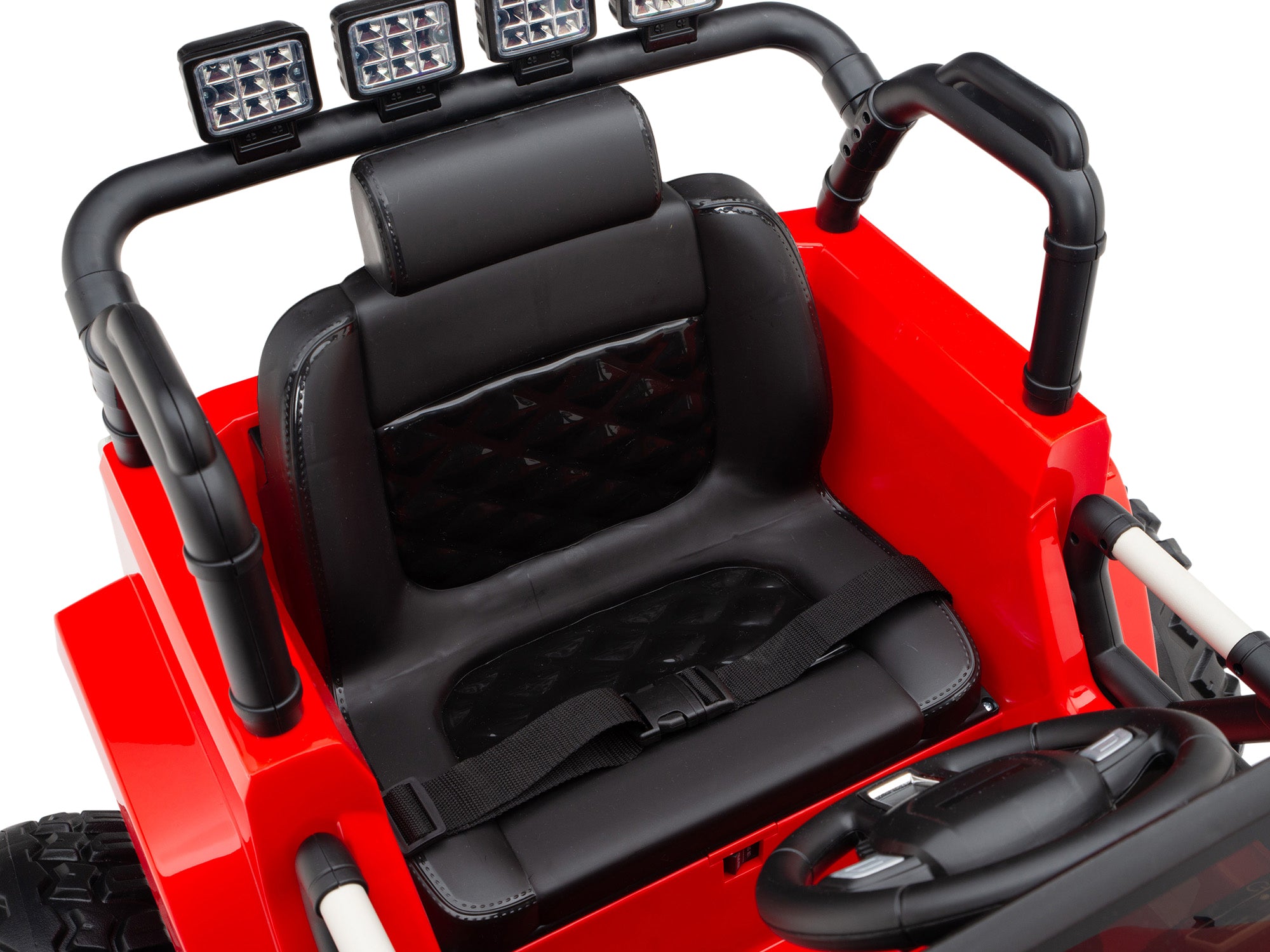 Goliath Kids 24V Battery Powered Ride On Truck with Parent Remote Control - Red Electric Toy Car for Outdoor Play & Backyard Fun