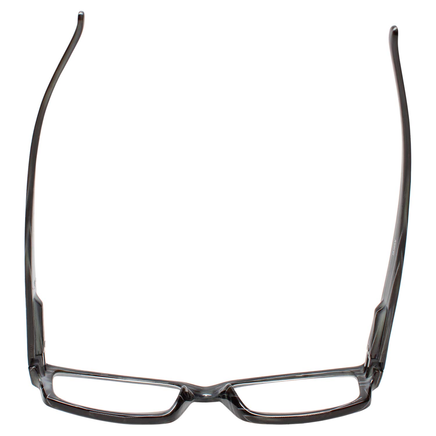 Calabria 742 Designer Rectangular Reading Glasses for Men & Women - Trendy Fashion Eyewear with Soft Case - Perfect for Reading, Computer Use & Daily Wear