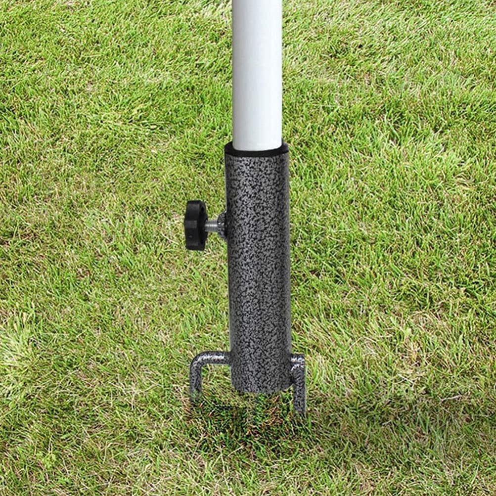 Hemoton 2 Pack Heavy Duty Sun Umbrella Anchor - Durable Steel Ground Stake for Patio, Beach & Garden Umbrellas - Perfect for Outdoor Shade Support in Backyard, Poolside & Camping