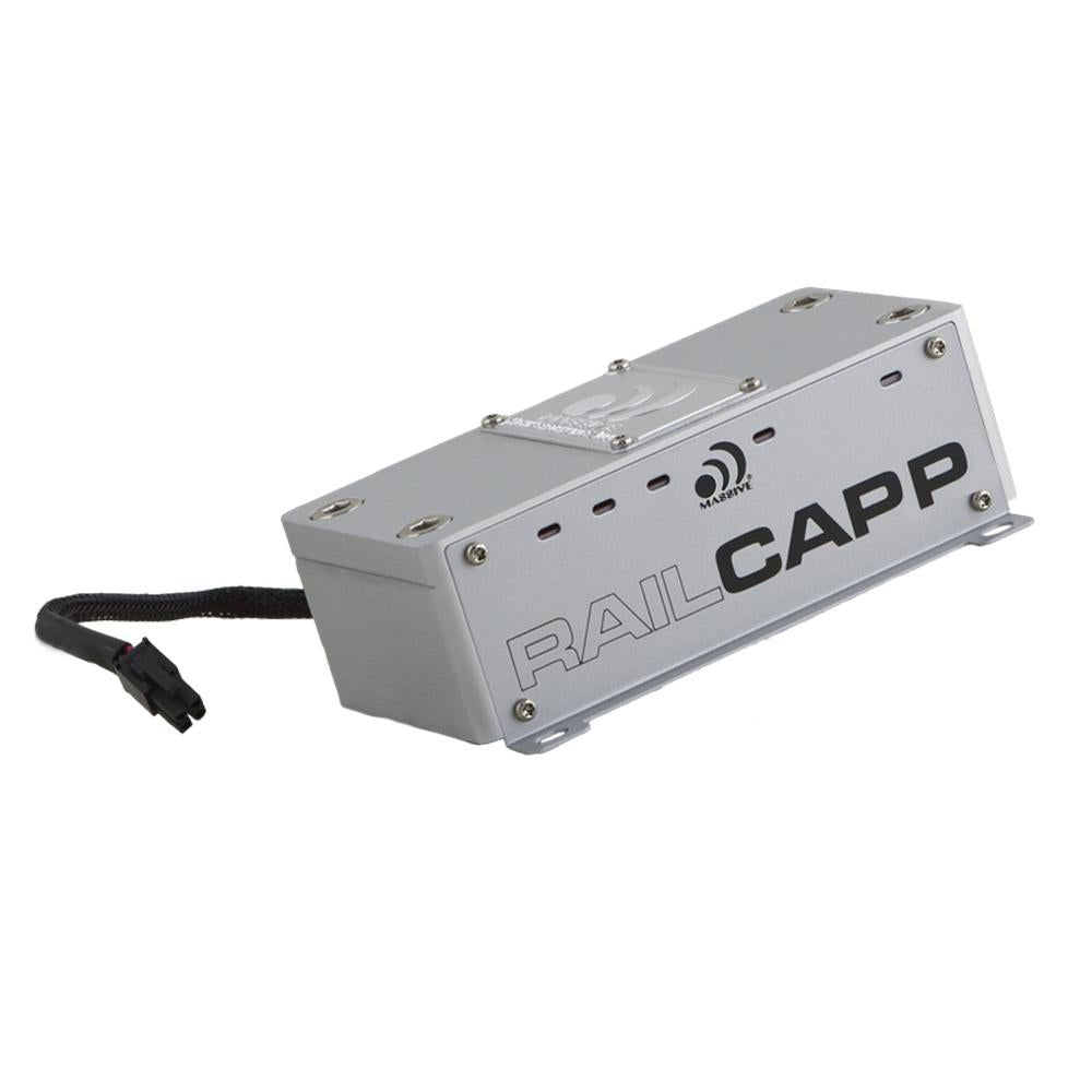 PRIMO SERIES RAILCAP P 4 Farad Capacitor with Molex Connector - High-Performance Car Audio Power Storage for Amplifiers & Subwoofers