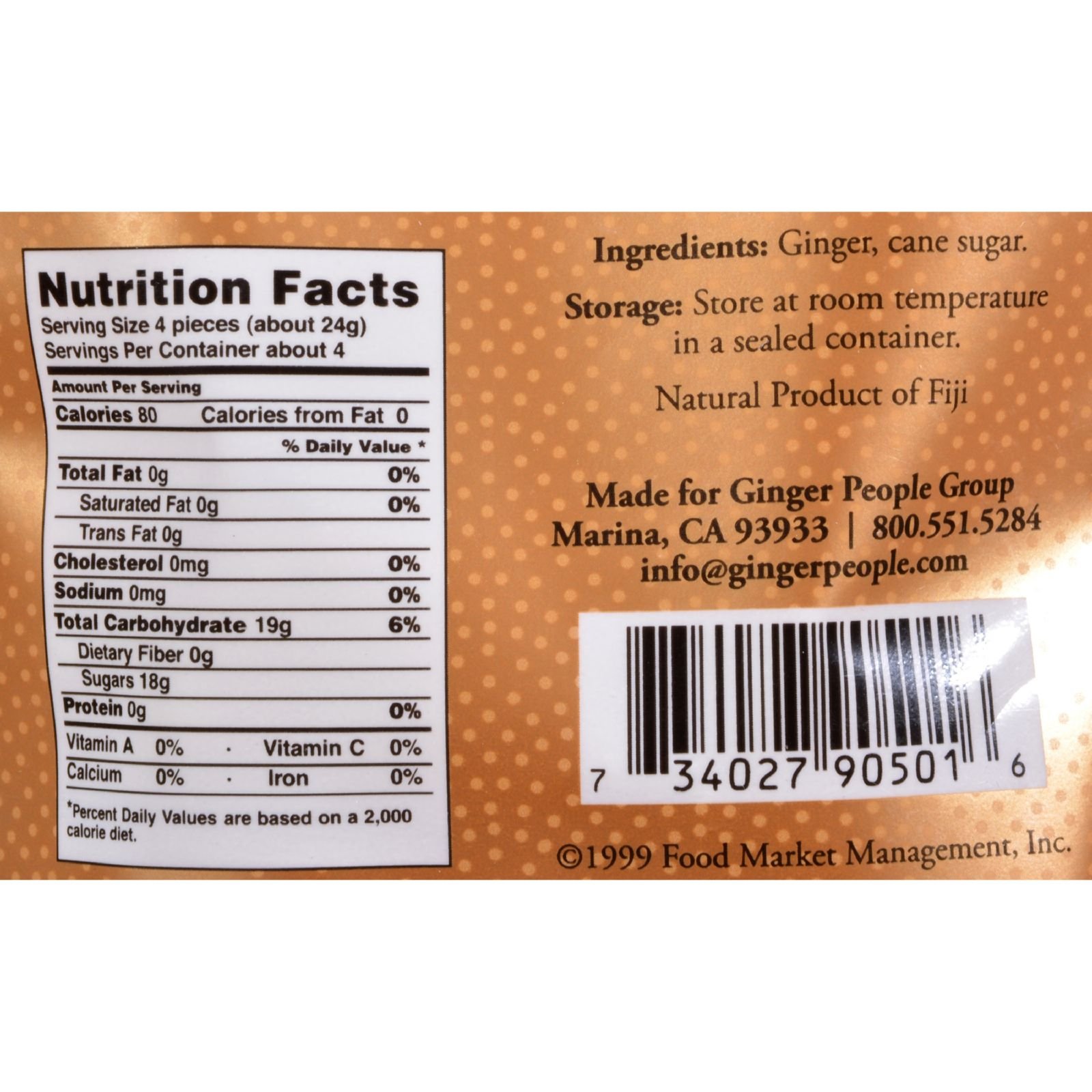 Organic Ginger Candy Crystals by The Ginger People - Natural Digestive Aid & Nausea Relief - Perfect for Travel, Morning Sickness & Motion Sickness