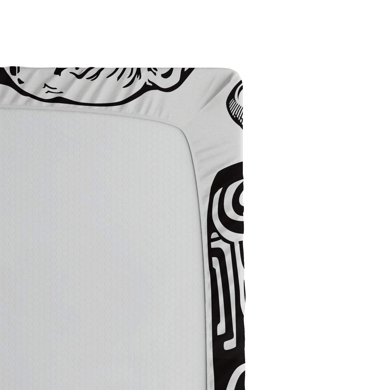 Ambesonne Boxer Dog Fitted Sheets 2-Pack, Tribal Animal Print - for Deep Pocket Beds