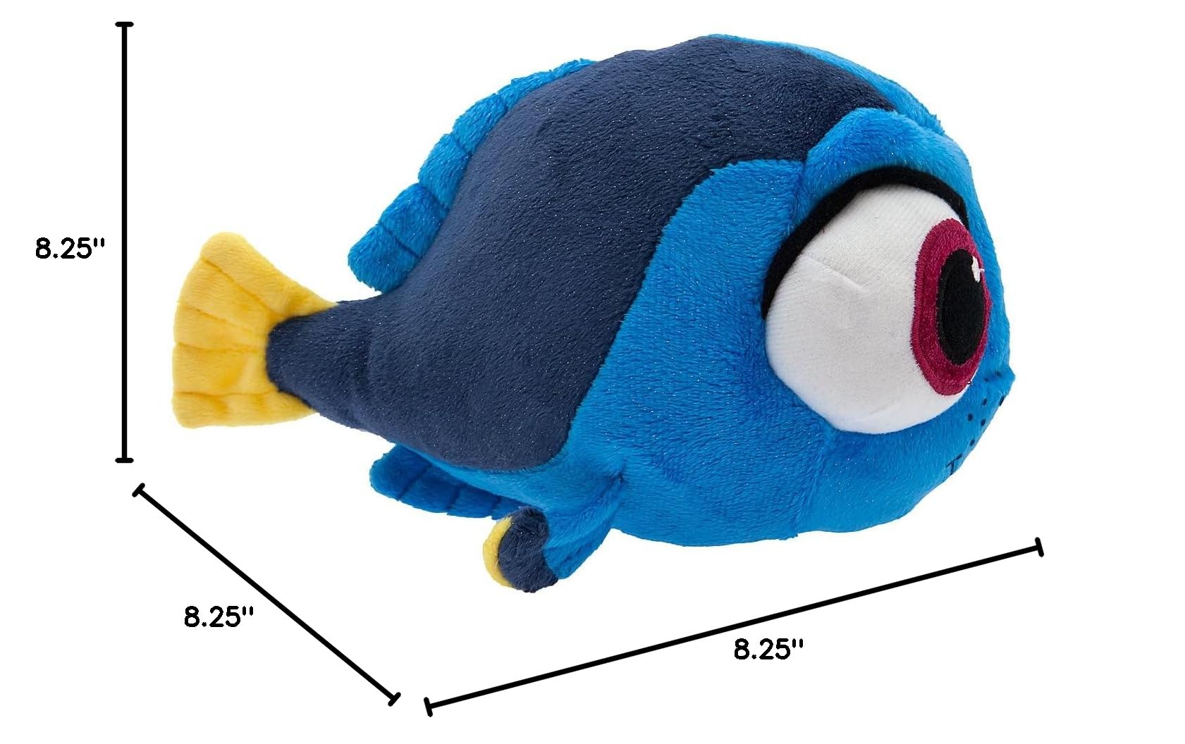 Official Pixar Finding Dory - Baby Dory 8-Inch Plush Stuffed Animal Toy - Authentic & Soft Collectible for Kids, Fans, Gift & Disney Movie Lovers - Perfect for Bedtime, Nursery Decor, Birthday Presents & Disney Collections