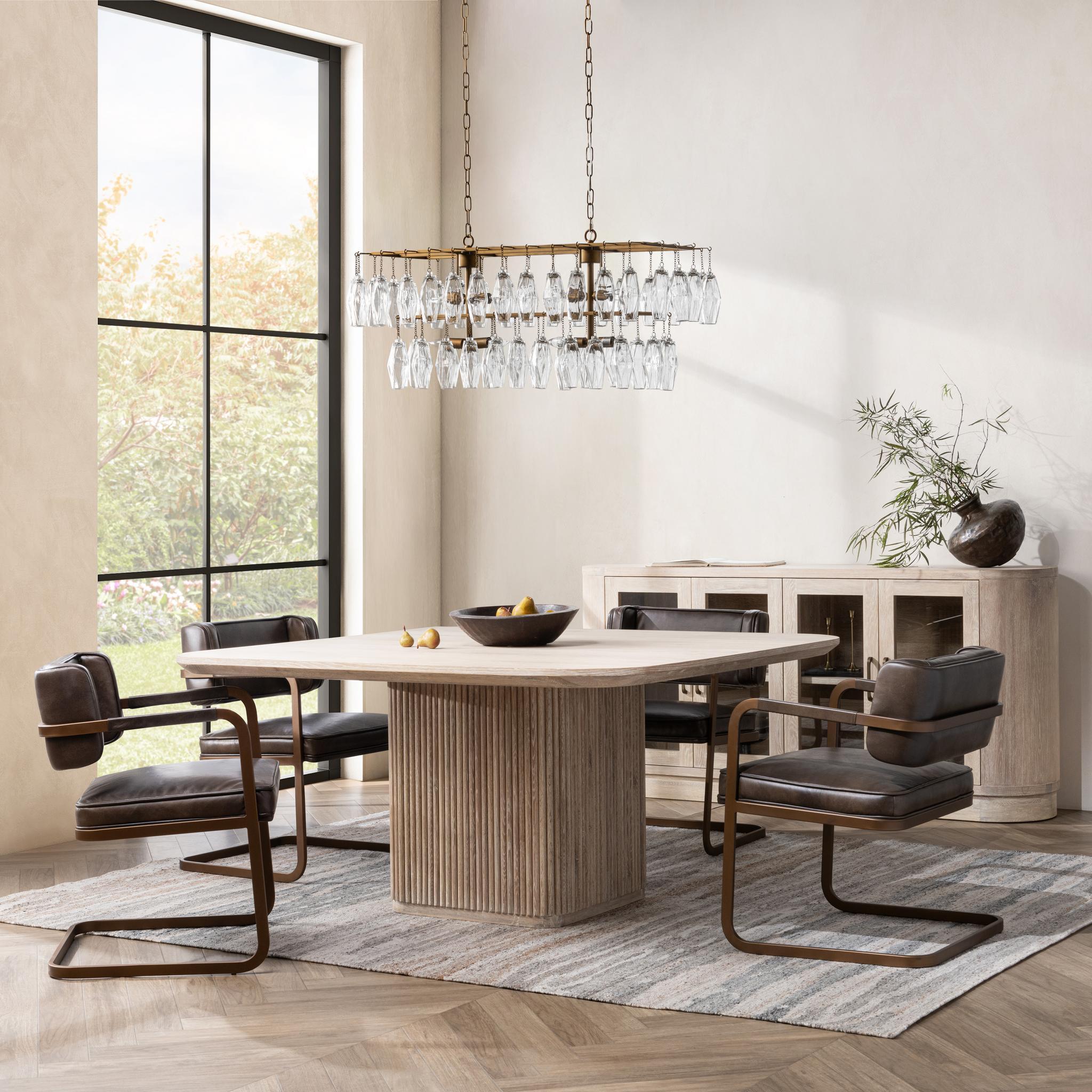 Fonda Modern Dining Chair - Sturdy Wooden Kitchen Chair with Upholstered Seat - Perfect for Dining Room, Kitchen, and Breakfast Nook