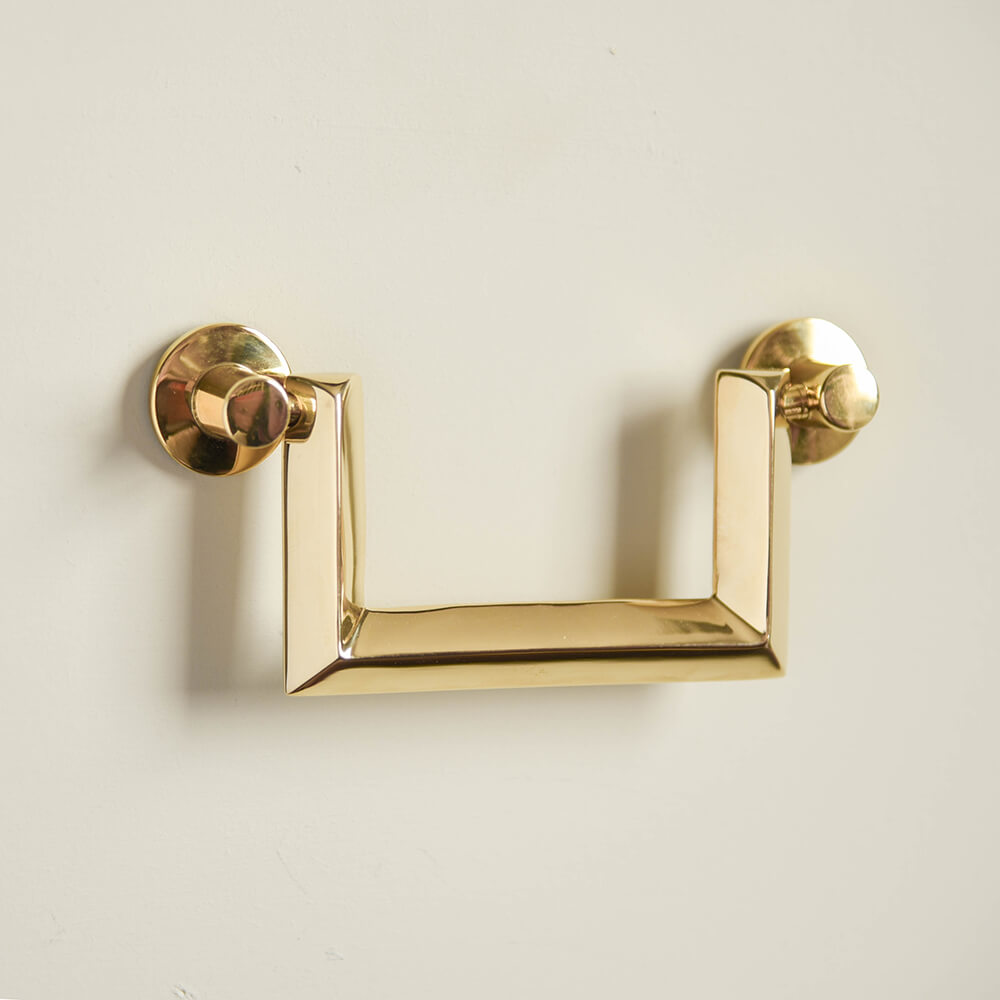 Polished Brass Regal Cabinet Lifting Handle - Elegant & Durable Hardware for Furniture, Drawers & Cabinets - Perfect for Home & Office Use