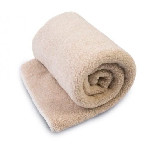 Premium Merino Wool Blanket - 100% Natural Soft Warm Throw for Bed, Couch & Sofa - 79