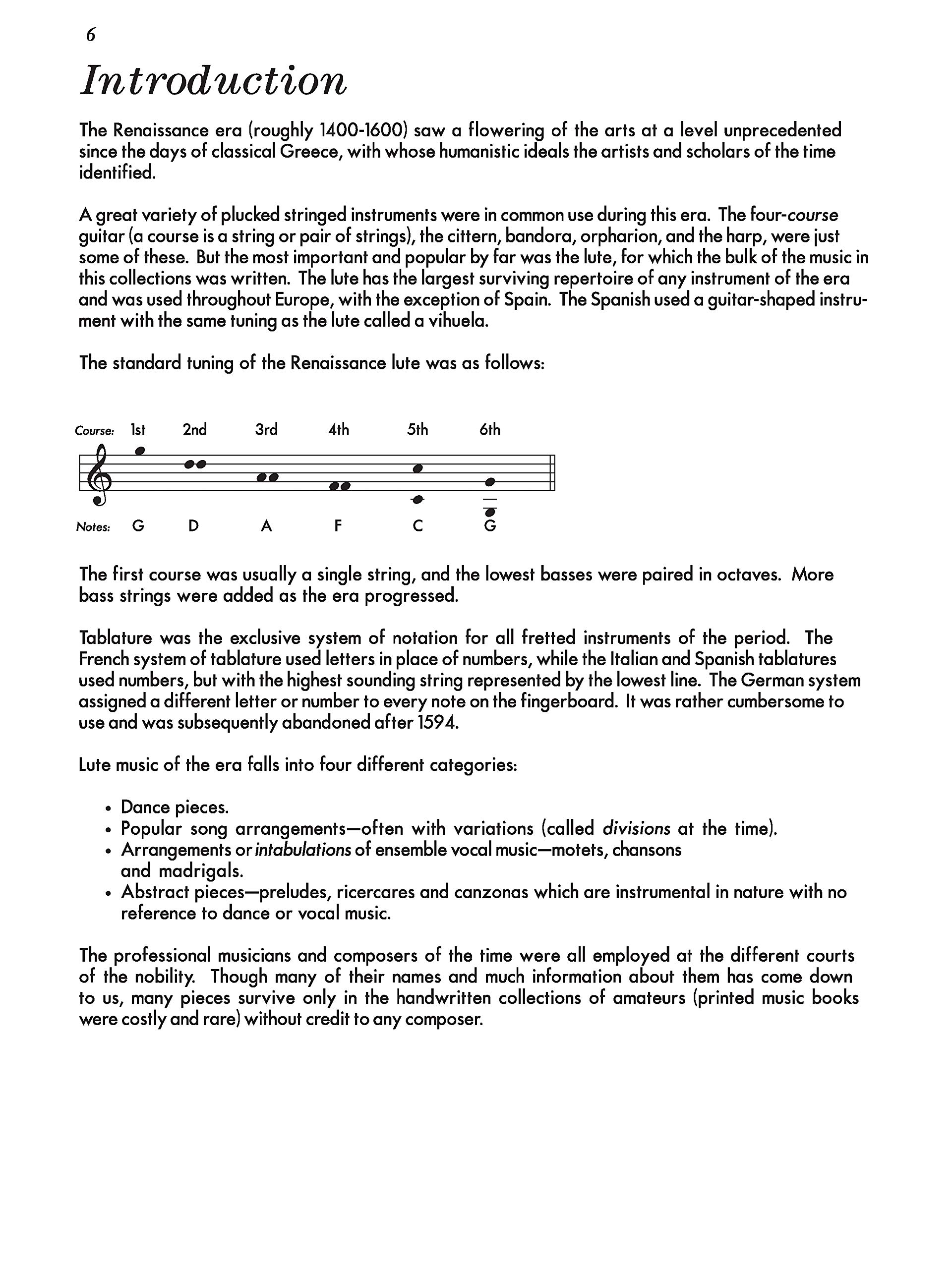 Renaissance Guitar Music Book - Easy to Intermediate Lute Solos Transcribed for Guitar with TAB Notation | Perfect for Classical Guitar Practice & Performance
