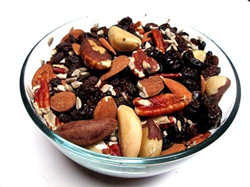 Organic Trail Mix 3 LB - Healthy Snack with Brazil Nuts, Almonds, Blueberries, Sunflower Seeds, Cranberries & Raisins - Perfect for Hiking, Camping & Office Snacks