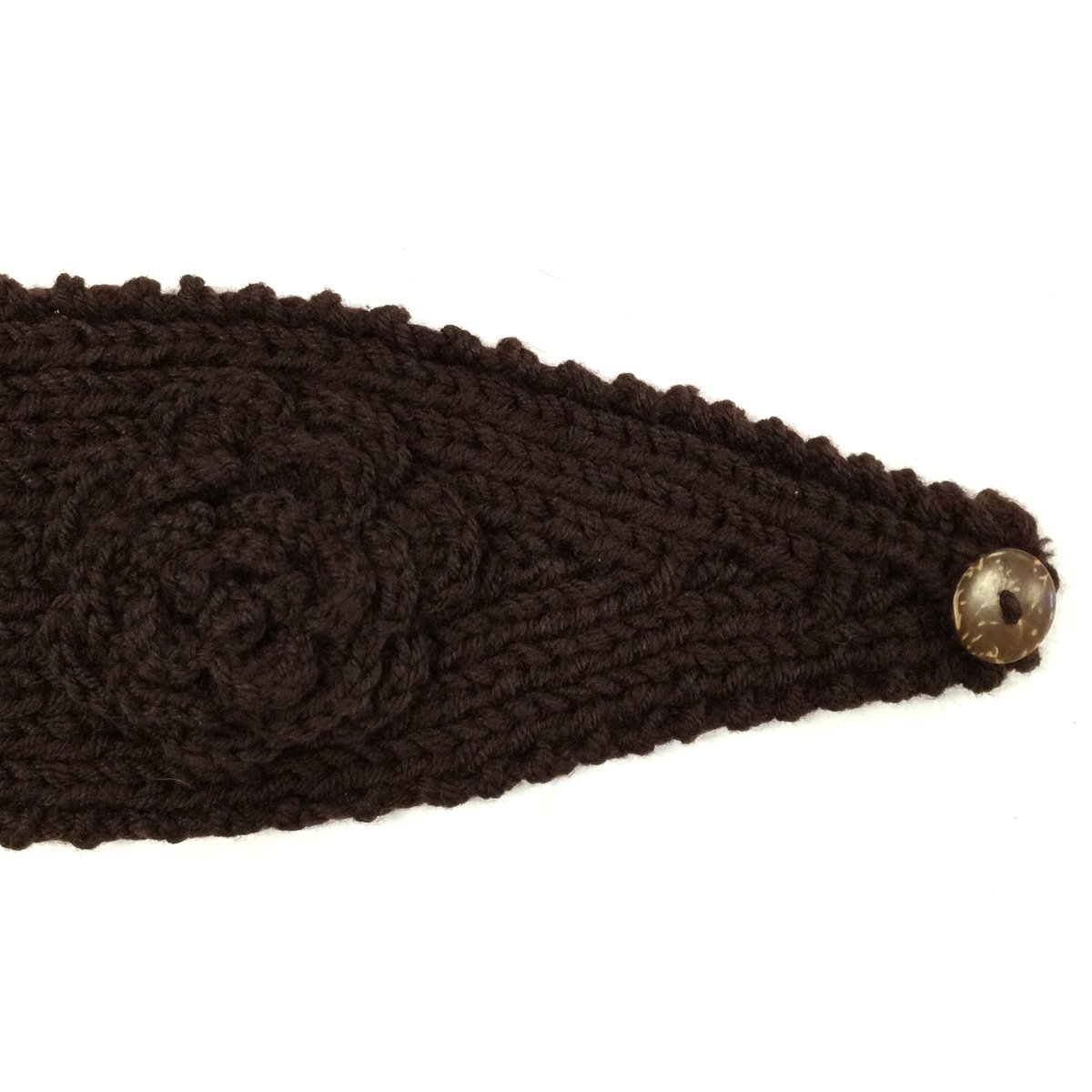 Wrapables Winter Hand Knit Floral Headband for Women - Soft Stretchy Knitted Head Wrap - Perfect for Cold Weather, Outdoor Activities & Fashion Accessories