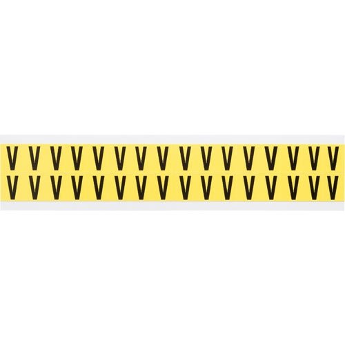Brady 3420-V 34232 34 Series Indoor Number and Letter Cards - Pack of 50 for Office, Warehouse & Facility Organization - Perfect for Labeling, Inventory & Equipment Identification