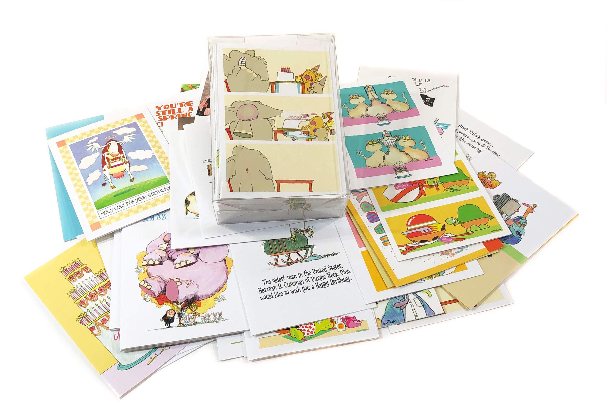 48 Funny Birthday Cards with Envelopes - Assorted Humorous Greeting Card Box Set by Stonehouse Collection | Perfect for Parties, Gifts & Special Occasions