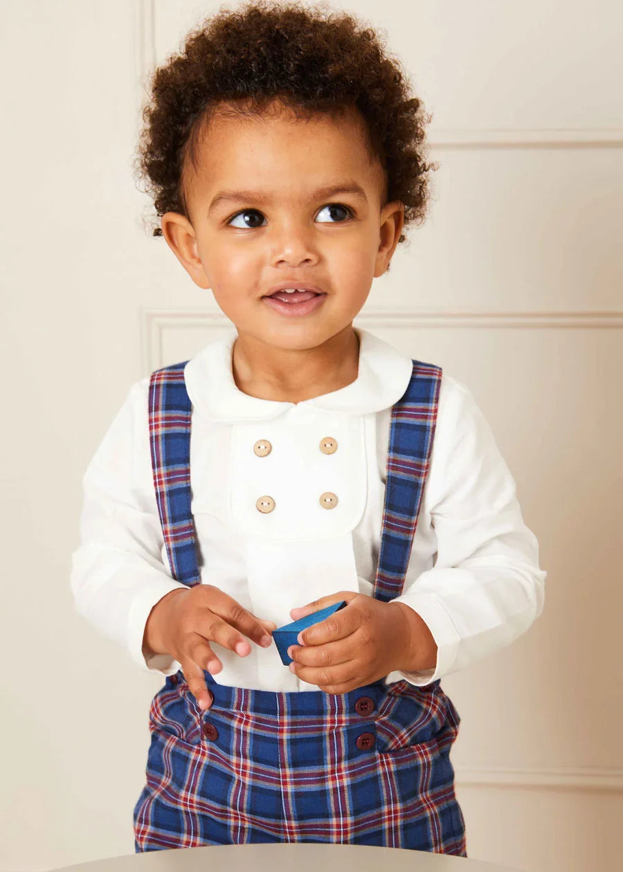Burgundy Dog Intarsia Knit Sweater for Baby Boys - Cozy & Stylish Winter Outfit for Playdates & Family Photos