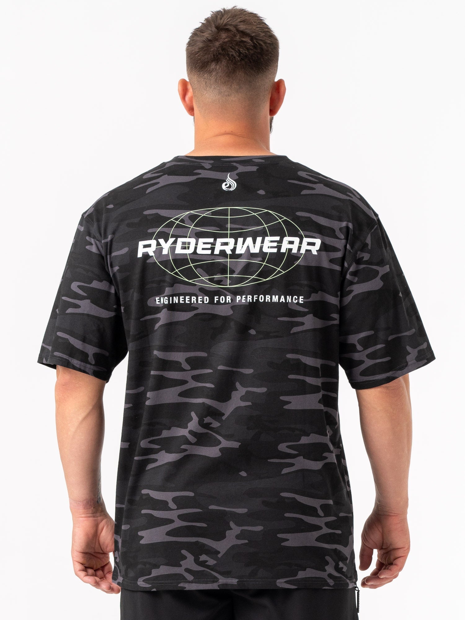 Energy Oversized T-Shirt - Black Camo Print | Comfortable Streetwear for Men & Women | Perfect for Casual Outfits, Gym, and Everyday Wear