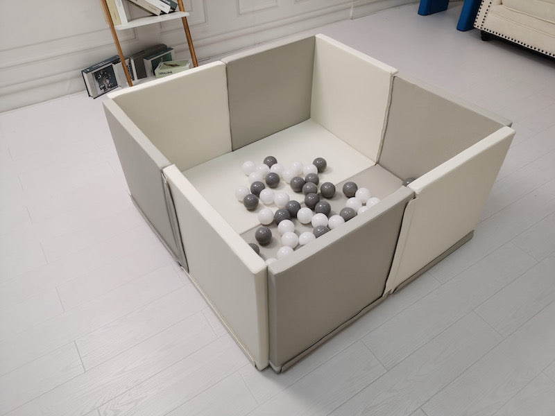 Soft Play Foldable Baby Playpen with Mat - Safe & Portable Play Area for Toddlers & Infants - Perfect for Home, Travel, and Daycare Use