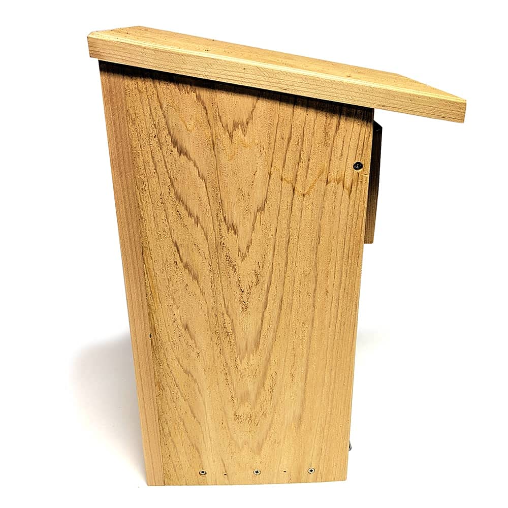 Premium Screech Owl & American Kestrel Nesting Box - Durable Wooden Bird House for Backyard Wildlife - Perfect for Bird Watching & Nature Conservation