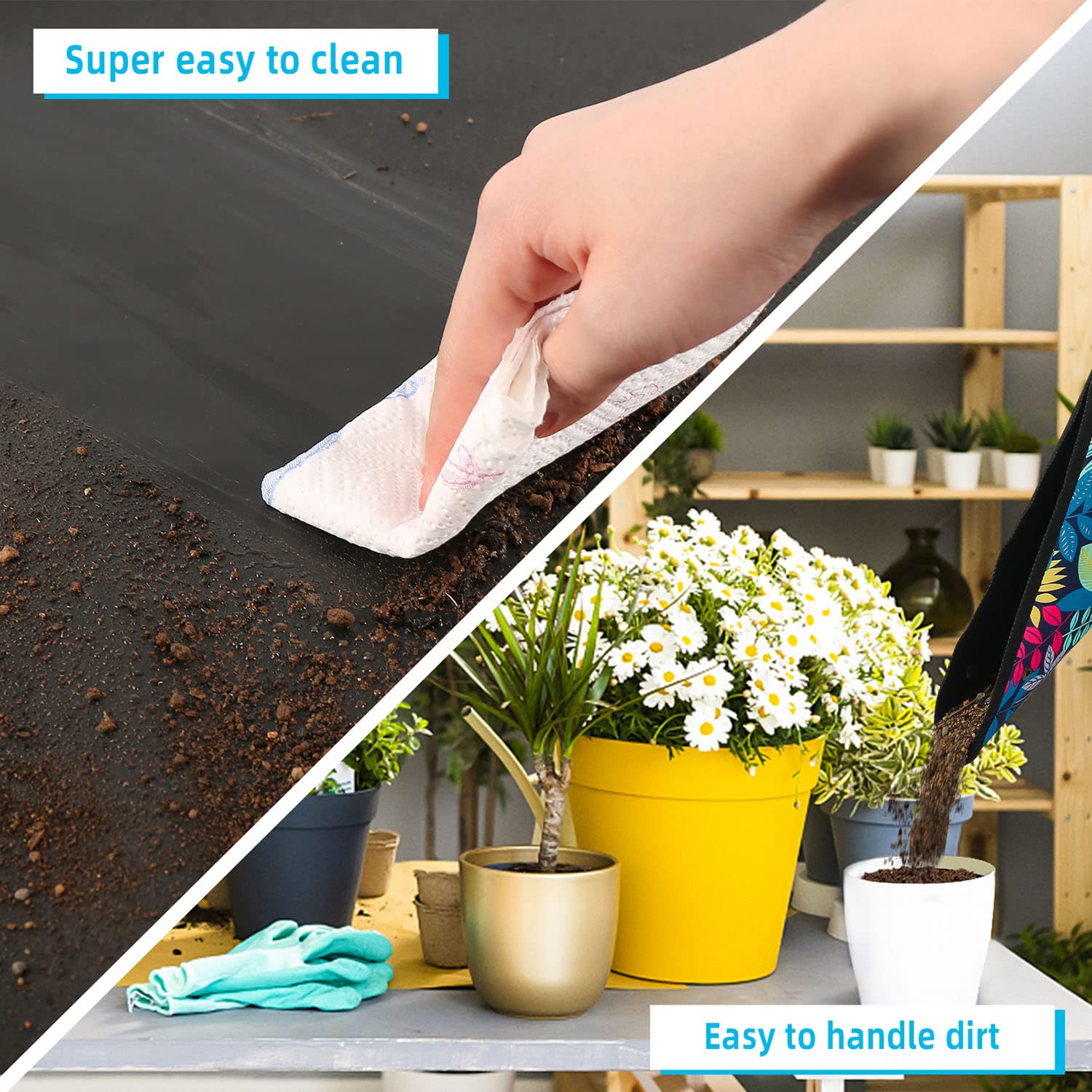 Large Repotting Mat 43.5x29.5in - Indoor Plant Transplanting & Gardening Gifts for Home Use