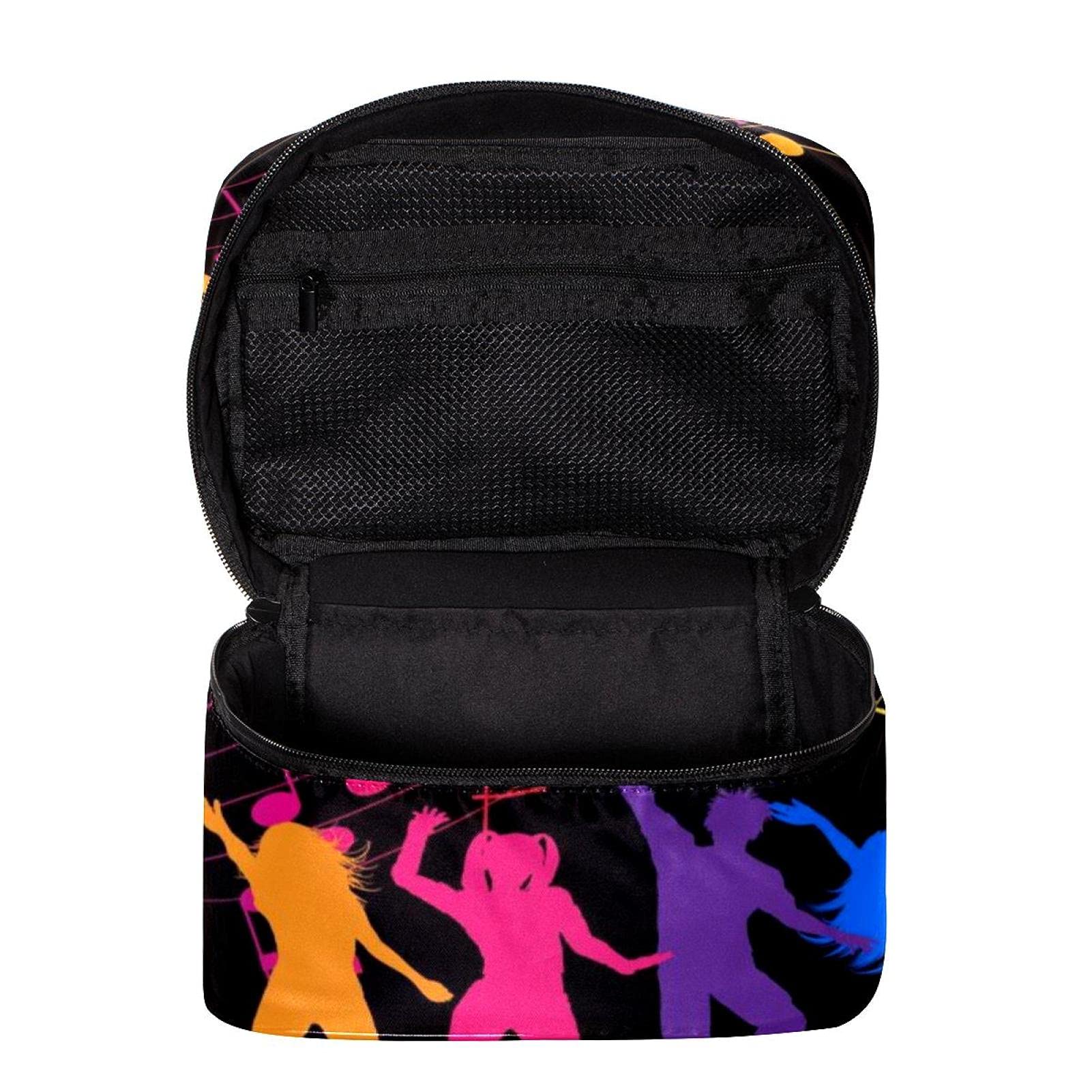 Music Notes Cosmetic Bag for Women - Large Travel Makeup Organizer with Zipper, Perfect for Travel & Daily Use