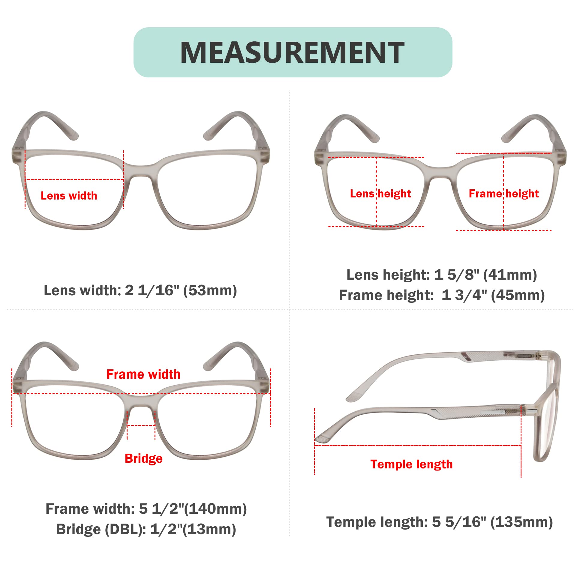 Eyekepper Photochromic Reading Glasses for Women & Men (+0.5 Strength) - Light Adaptive Lenses for Indoor/Outdoor Use - Perfect for Reading, Driving & Daily Activities