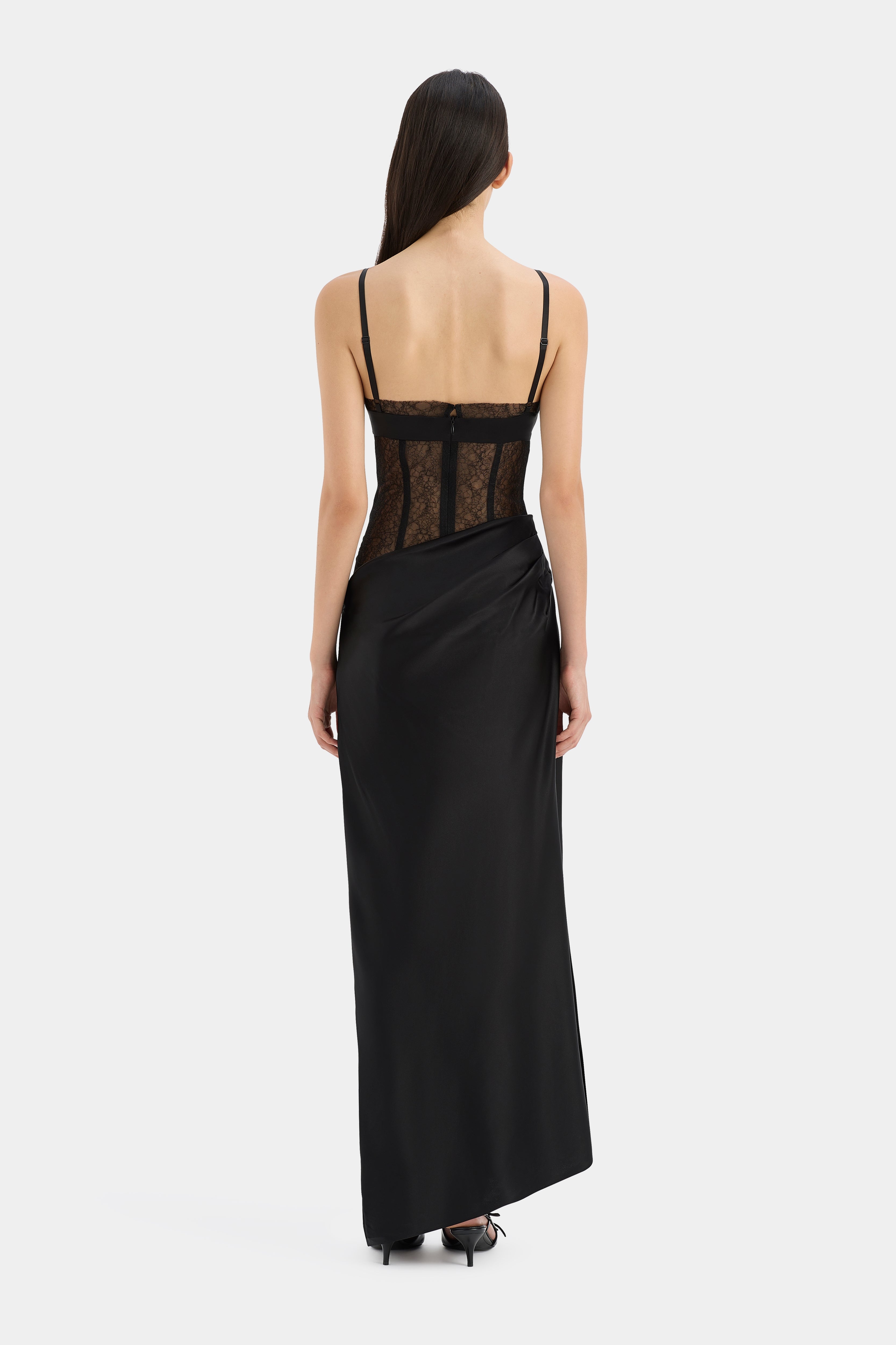 Elegant Dunya Draped Gown for Women - Formal Evening Gowns & Special Occasion Dresses - Perfect for Weddings, Galas, and Red Carpet Events