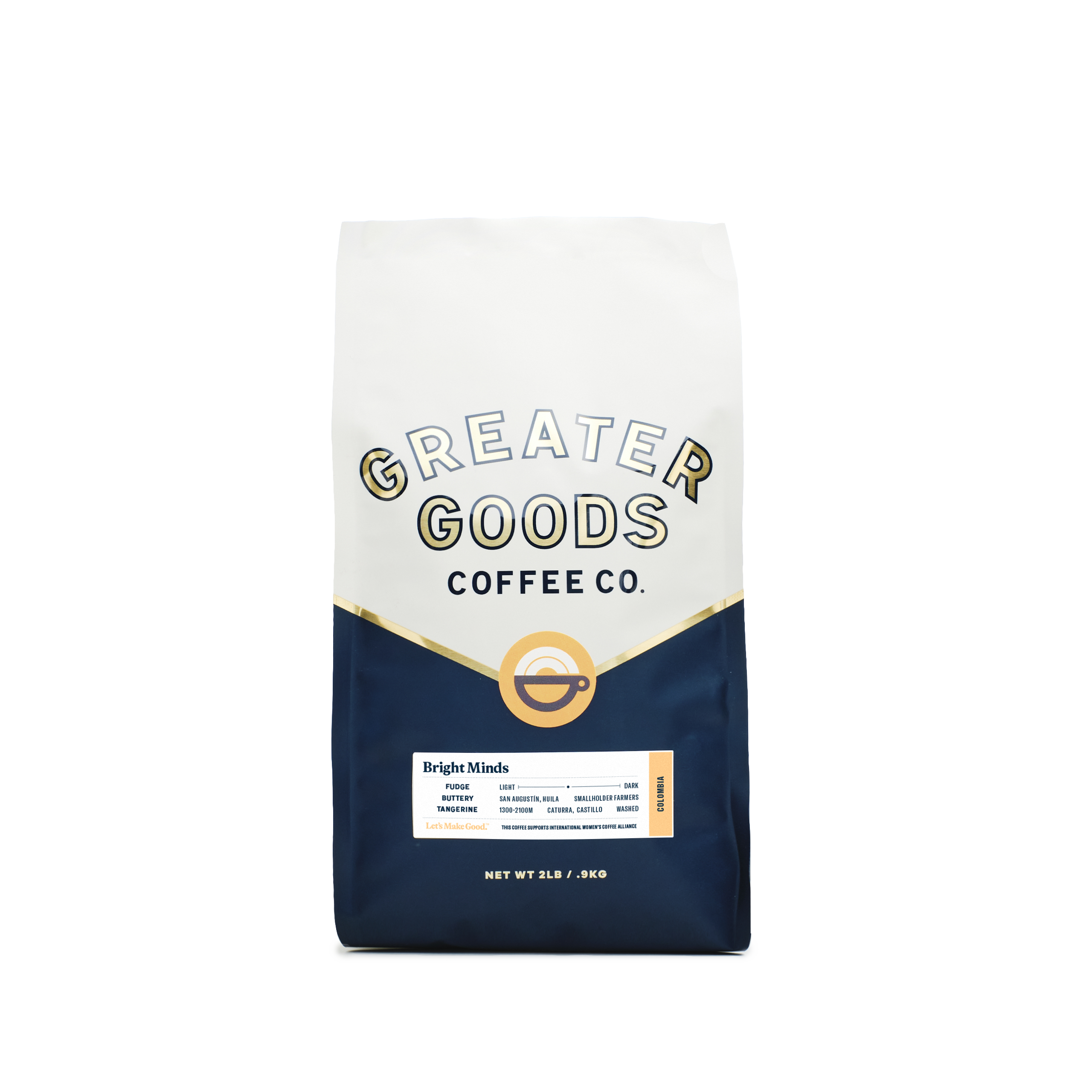 Bright Minds Colombian Coffee - Premium Single Origin Arabica Beans for Rich Flavor & Aroma - Perfect for Home Brewing, Office Use & Gifting