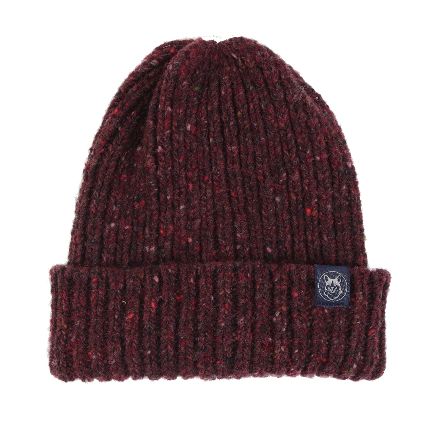 Unisex Ribbed Donegal Wool Beanie - Warm Winter Hat for Men & Women - Perfect for Skiing, Hiking & Outdoor Activities
