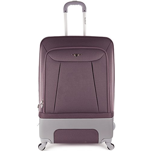 Rockland Rome Hybrid Spinner Wheel Luggage Set - 3-Piece (20/24/28 Inch) Lavender Suitcase for Travel, Lightweight & Durable with 360° Spinner Wheels | Perfect for Business Trips, Vacations & Air Travel