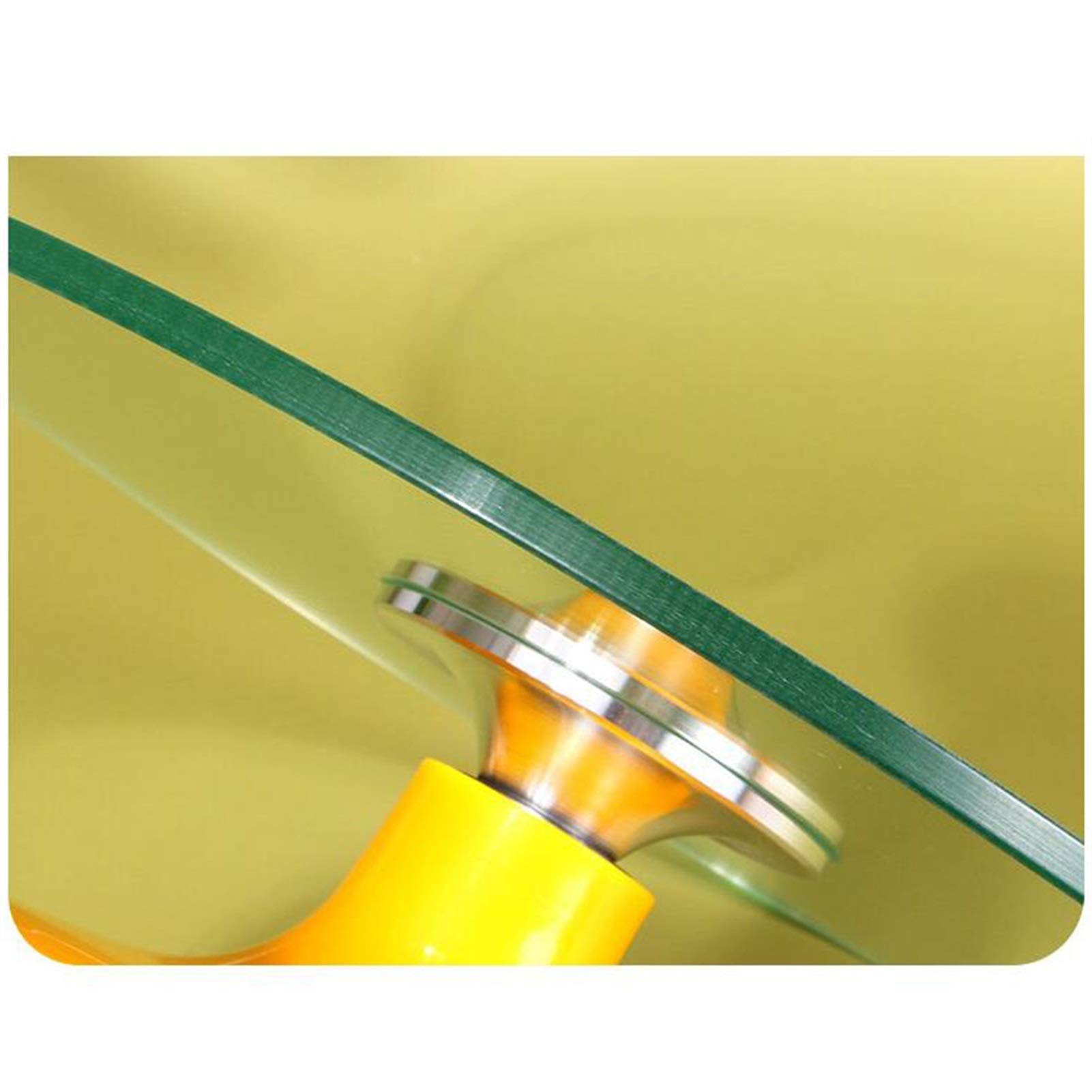 12 Inch Rotating Cake Turntable Stand - Non-Slip Silicone Base Cake Decorating Turntable for Baking, Cookies, Cupcakes & Desserts (Yellow) - Perfect for Home Bakers, Professional Chefs & DIY Cake Decorating