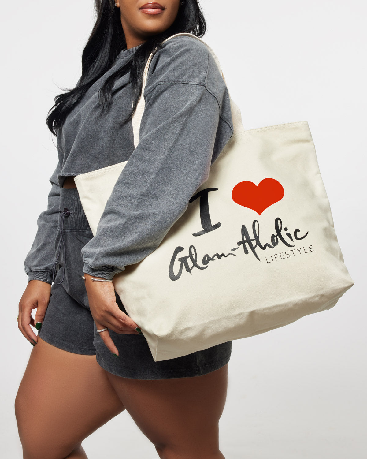 Signature Logo Canvas Tote Bag - Premium Eco-Friendly Cotton Shopper in Vibrant Red | Perfect for Grocery Shopping, Beach Trips & Everyday Use