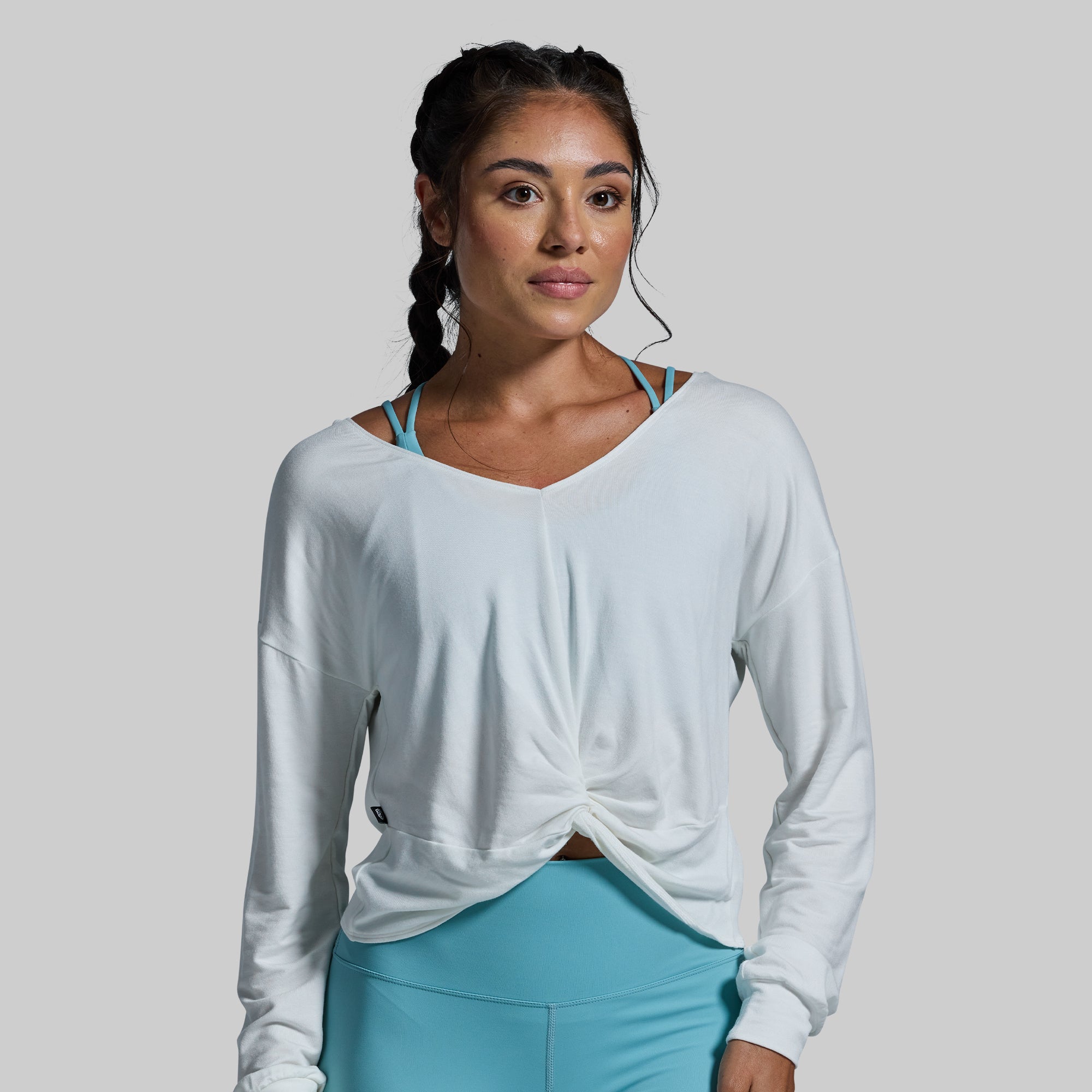Stylish Two-Way Long Sleeve Shirt in White - Perfect for Layering & Versatile Outfits | Office Wear & Casual Fashion