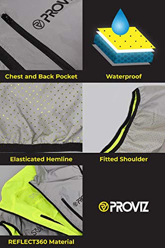 Proviz Men's Switch Cycling Vest - High Visibility Reflective Running Jacket for Night Safety - Perfect for Cycling, Jogging & Outdoor Activities