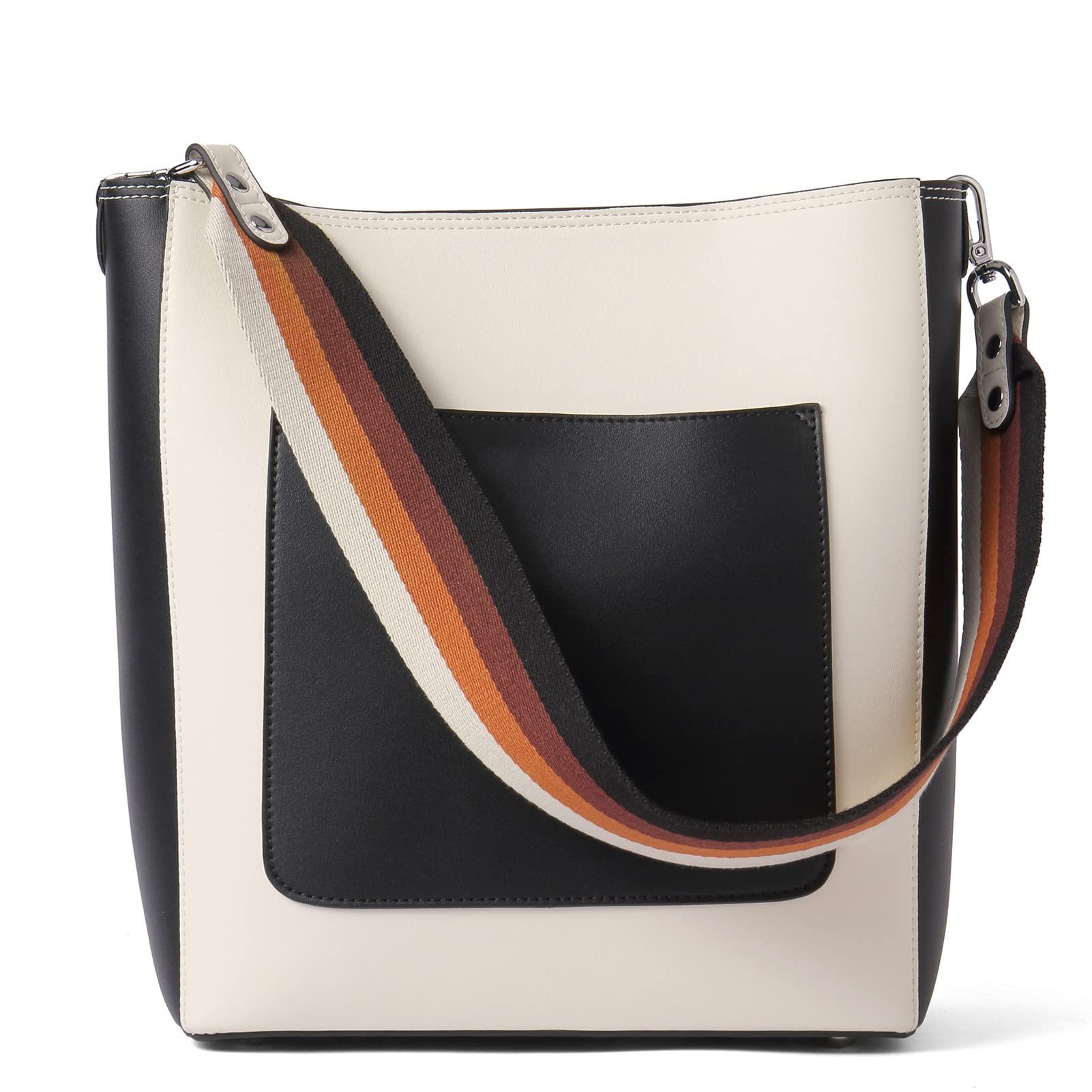 BROMEN Women's Leather Hobo Bag - Stylish Designer Shoulder Bucket Crossbody Purse for Mother's Day Gift | Perfect for Work, Travel & Everyday Use