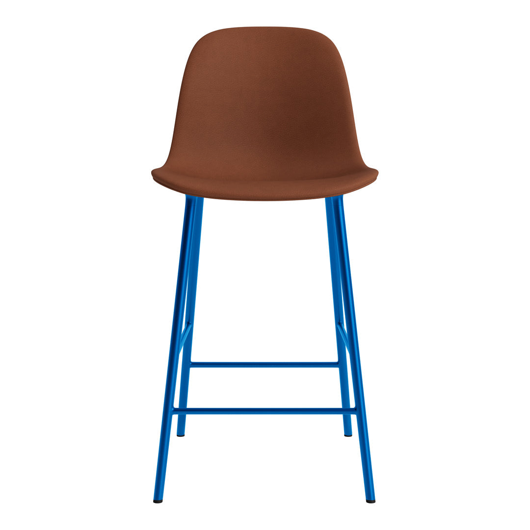 Premium Fully Upholstered Form Counter Chair - Stylish Bar Stool for Kitchen Island, Breakfast Nook & Home Bar Seating
