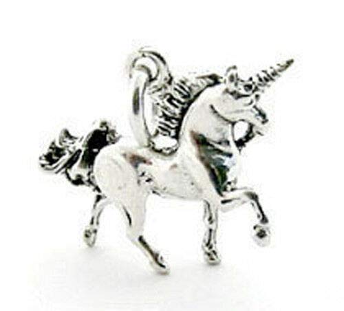 Sterling Silver 3D Unicorn Charm Pendant - Elegant Jewelry for Necklace - Perfect Gift for Birthday, Christmas & Special Occasions