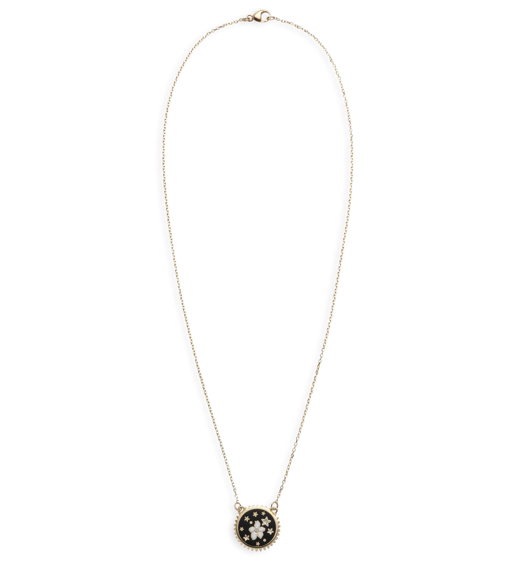 Elegant Petite Champlevé Enamel Stationery Necklace - Dainty Jewelry for Women, Perfect for Office Wear & Everyday Accessories