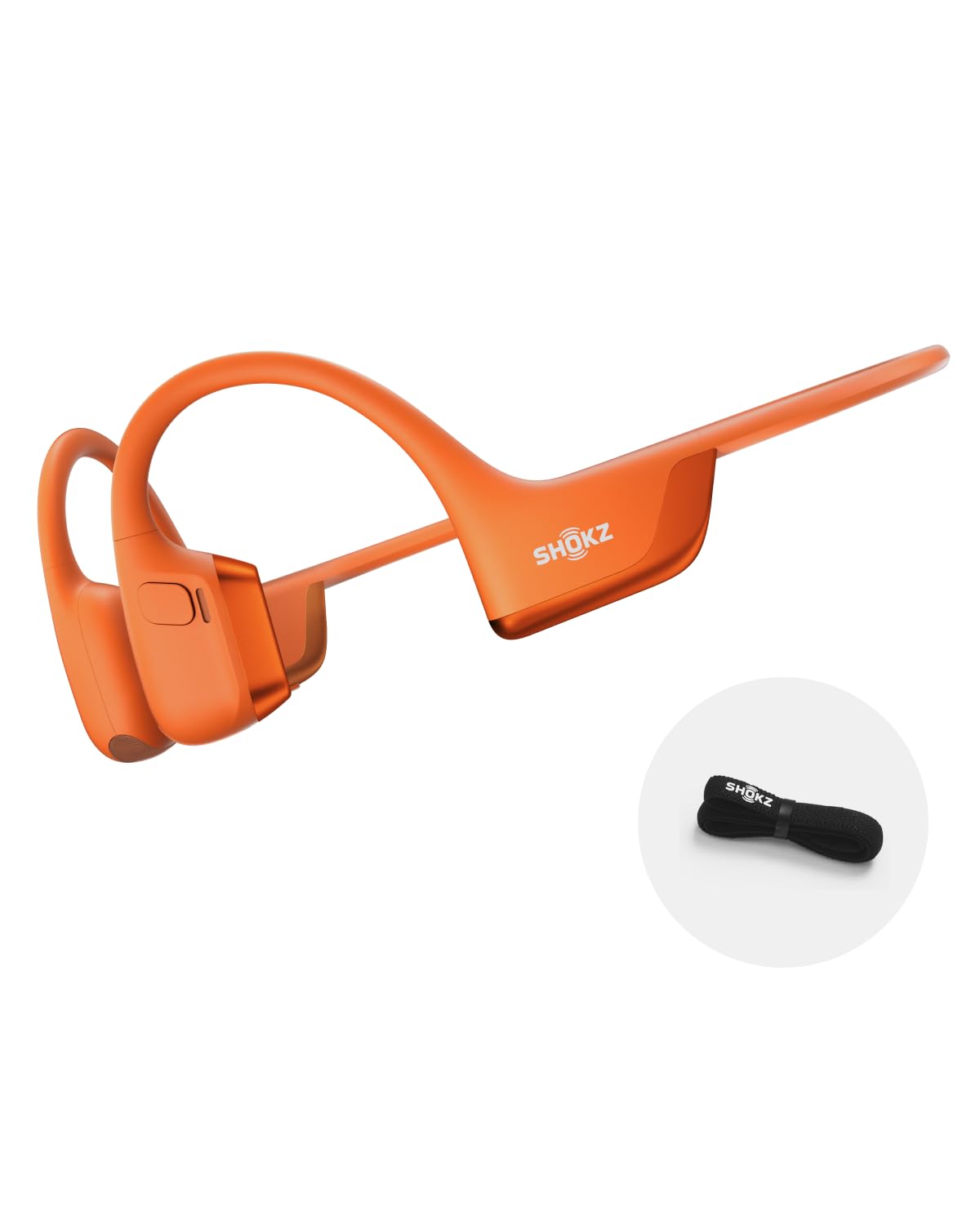 SHOKZ OpenRun Pro 2 Wireless Bone Conduction Headphones - Open-Ear Sport Headset with Headband, Sweatproof & Secure Fit for Running, Cycling, Workouts - Deep Bass, Smart Mic App for Calls & Music