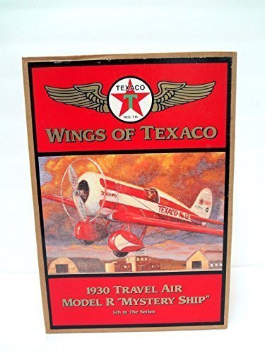 Vintage 1930 Texaco Wings Travel Air Model R Mystery Ship Die Cast Model & Coin Bank - 5th Series Collectible | Perfect for Aviation Enthusiasts & Antique Collectors