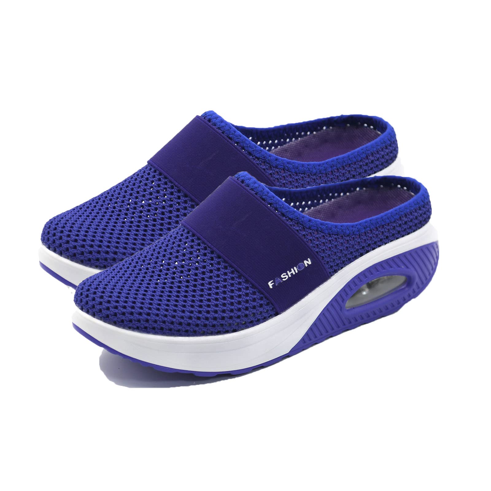 LELEBEAR Women's Breathable Mesh Air Cushion Slip-On Walking Shoes - Orthopedic & Diabetic Friendly Comfort Shoes for Walking, Travel & Daily Wear