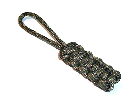 RedVex Paracord Zipper Pulls - Knife & Gear Lanyards - Cobra Style for Outdoor Use