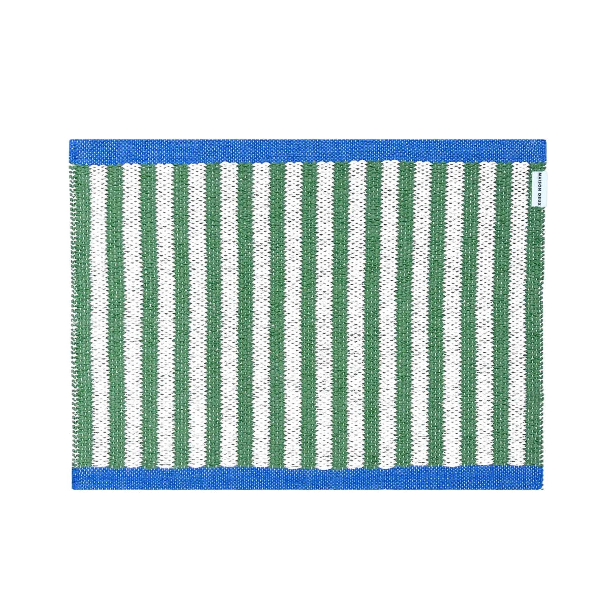 MAISON DEUX Striped Doormat 50x70cm - Indoor/Outdoor Grass Welcome Mat for Front Door, Porch, Patio - Non-Slip, Durable & Easy to Clean