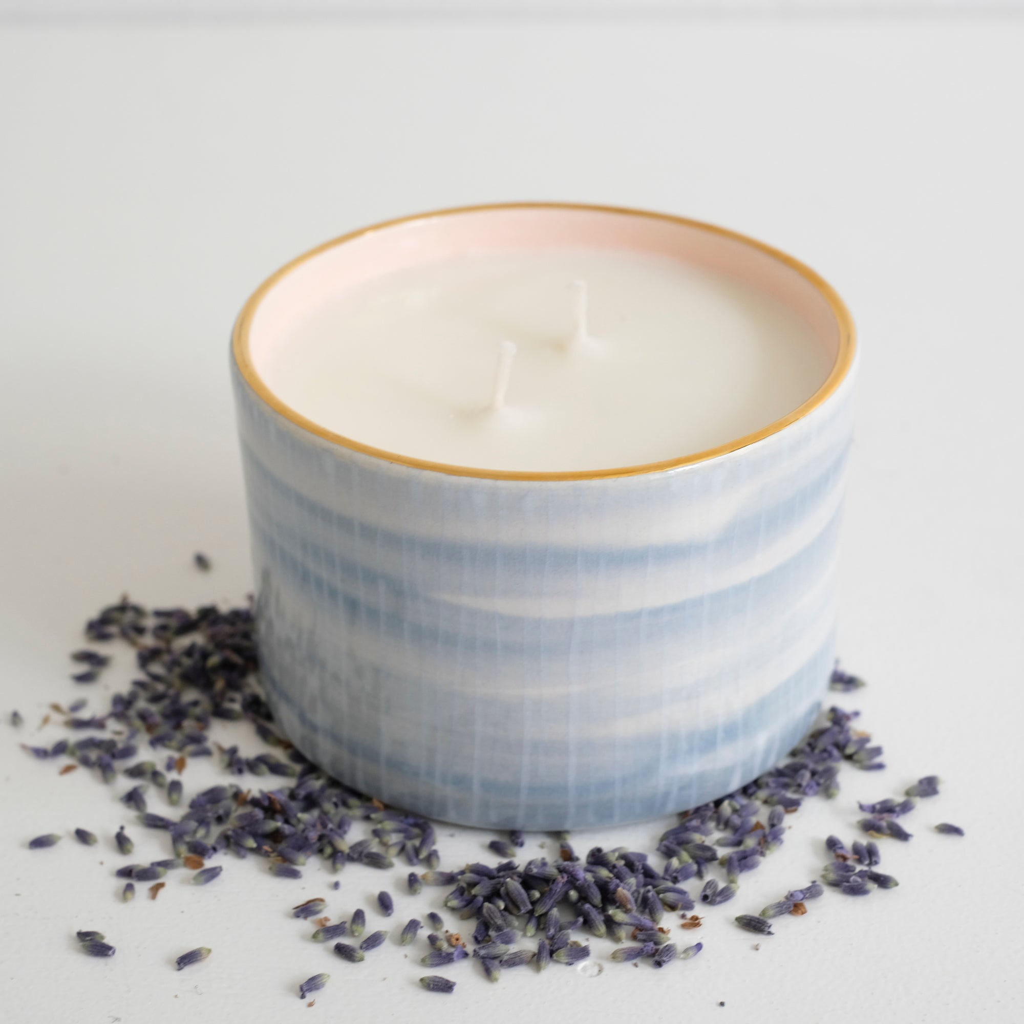 Premium White Tea & Lavender Scented Candle - Relaxing Aromatherapy for Home, Spa, and Meditation | Long-Lasting Soy Wax Candle for Stress Relief & Ambiance
