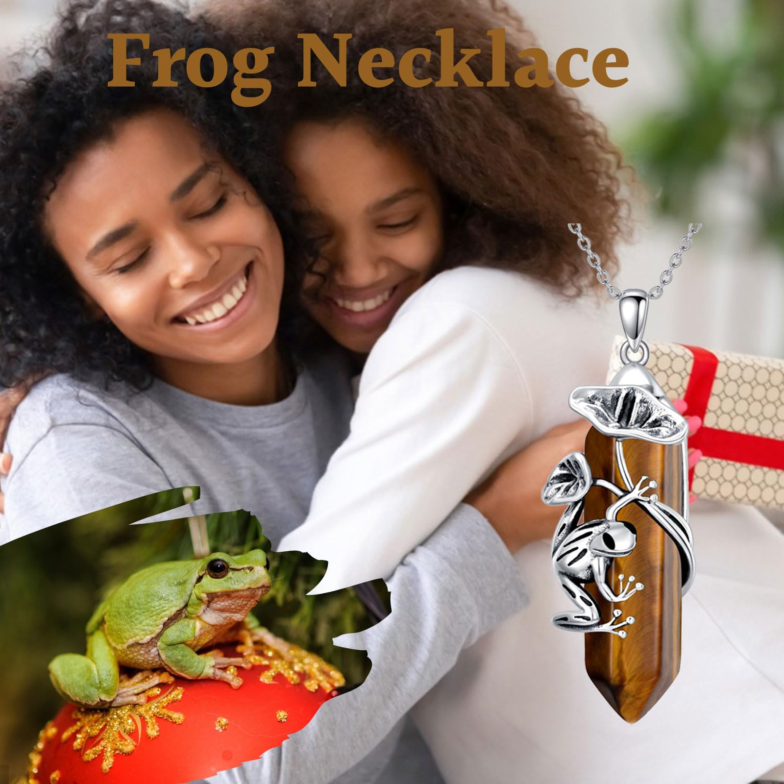 925 Sterling Silver Frog Necklace with Birthstone Quartz Pendant - Elegant Jewelry Gift for Women, Mom, and Nature Lovers | Perfect for Birthdays, Anniversaries, and Everyday Wear