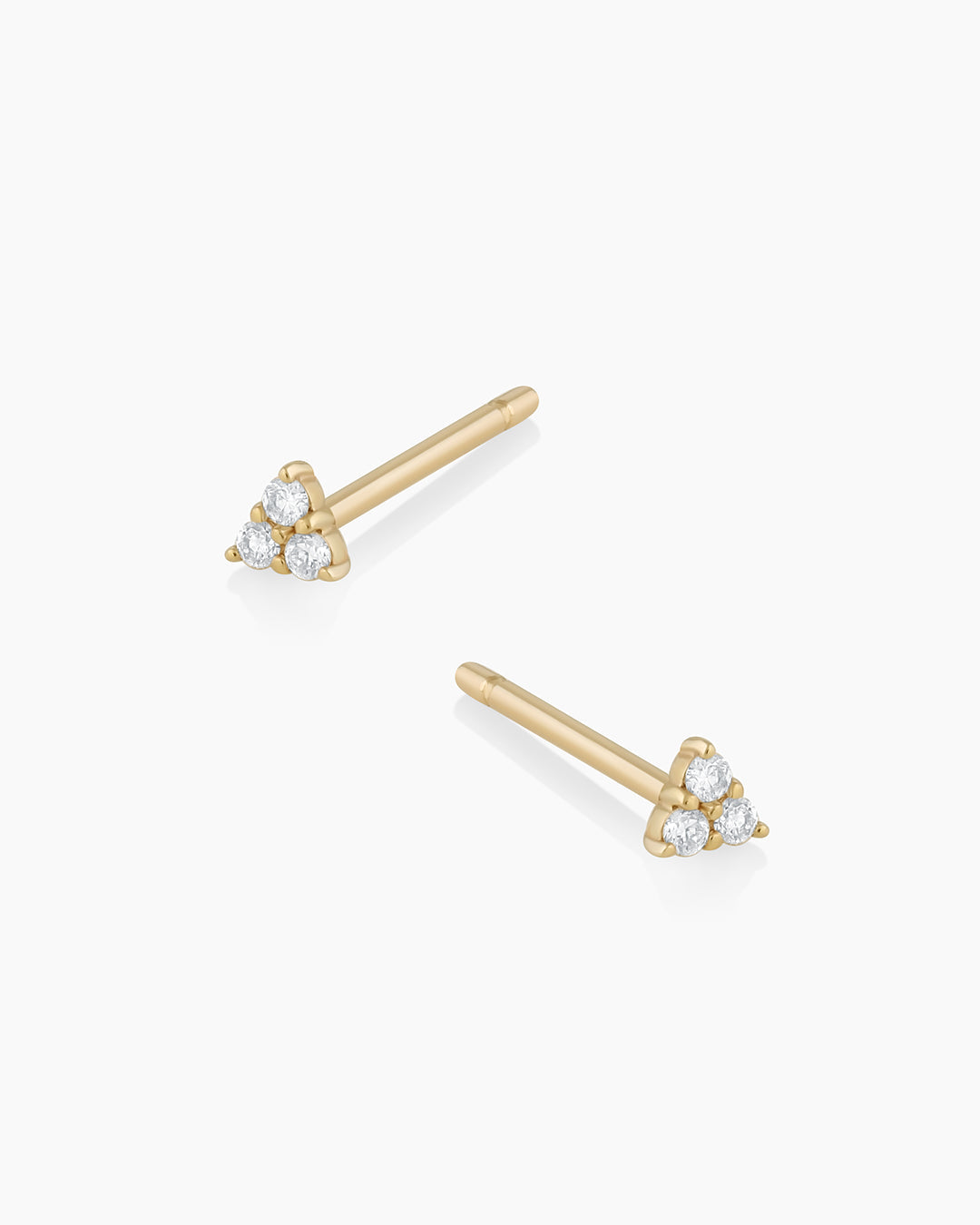 Diamond Jolie Stud Earrings - 14K Gold Plated Cubic Zirconia Studs for Women | Perfect for Parties, Weddings & Everyday Wear