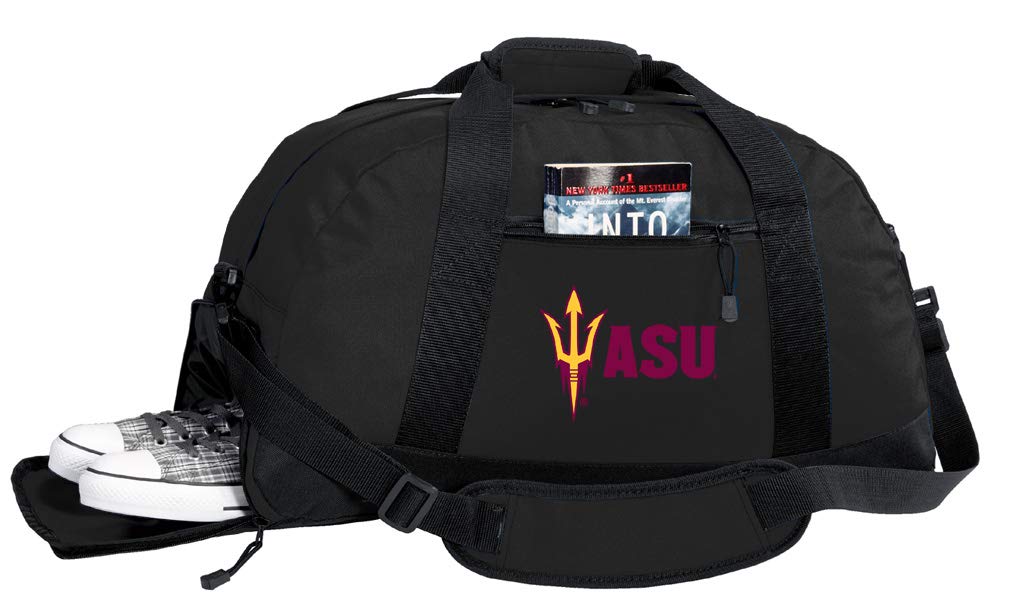 ASU Duffel Bag - Arizona State Sun Devils Gym Bag with Shoe Pocket for Travel, Sports & Workout | Durable College Backpack for Students & Fans