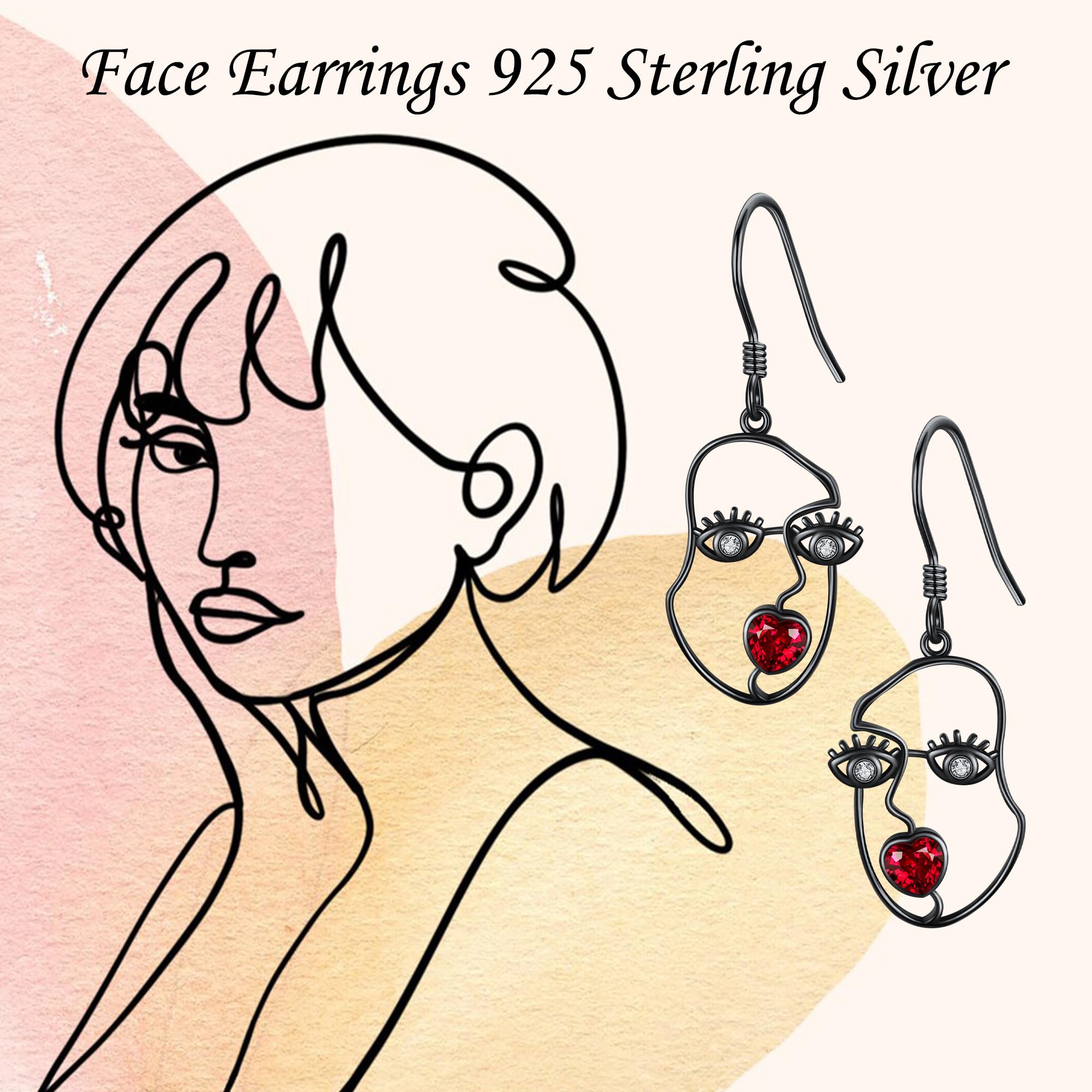 Black Rose Infinity Dangle Earrings - Sterling Silver Jewelry Gifts for Women | Elegant Everyday Wear & Special Occasion Accessories